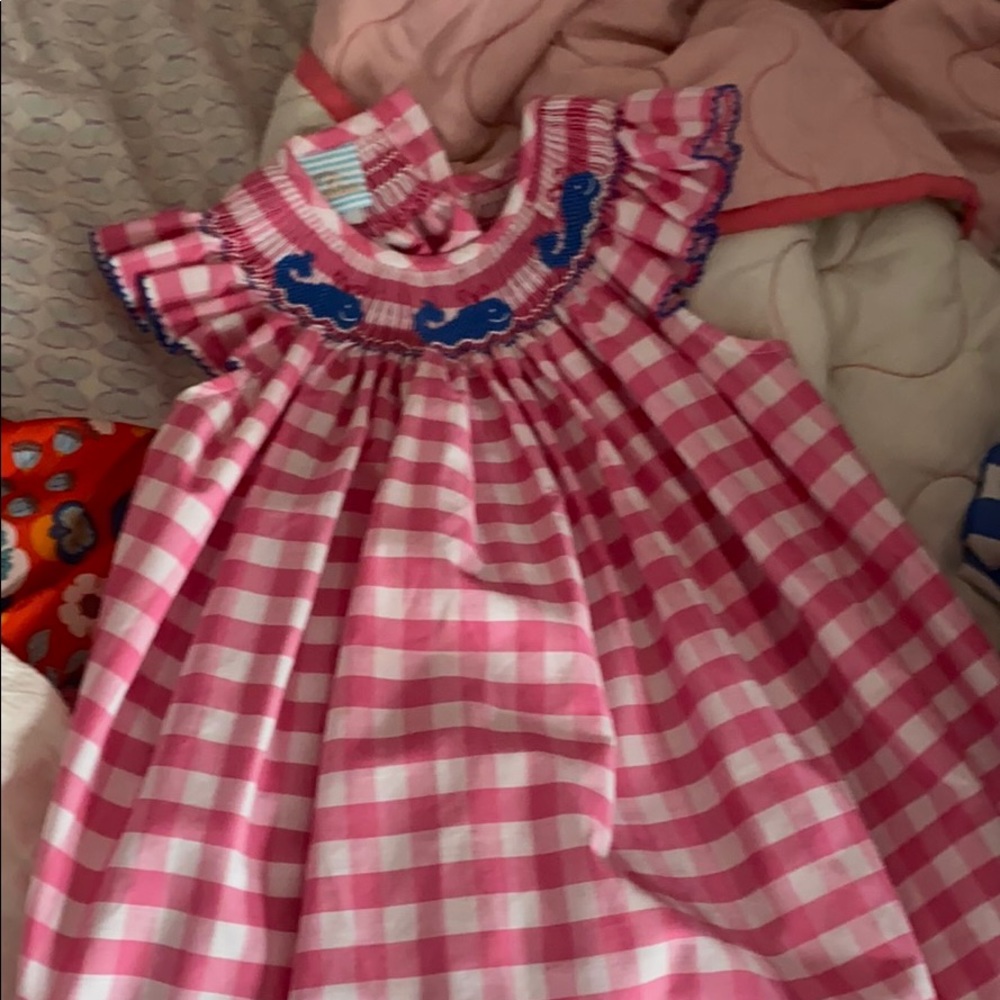 Girls whale smocked